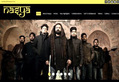 nasya india's favourite sufi band lead by kunal wason website designing by active media 9 in paschim vihar