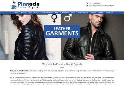 pinnacle global export house leather wear and garments exporter