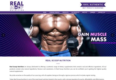 real scoop nutrition website for muscle and body buidling